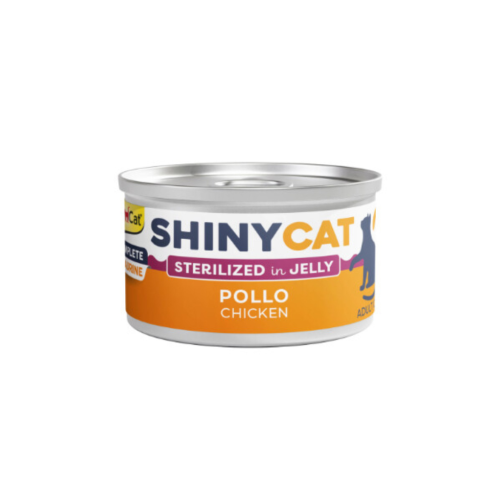 GimCat Shinycat Jöle İçinde Tavuklu Kısırlaştırılmış Kedi Konservesi 70g-altan-mama
