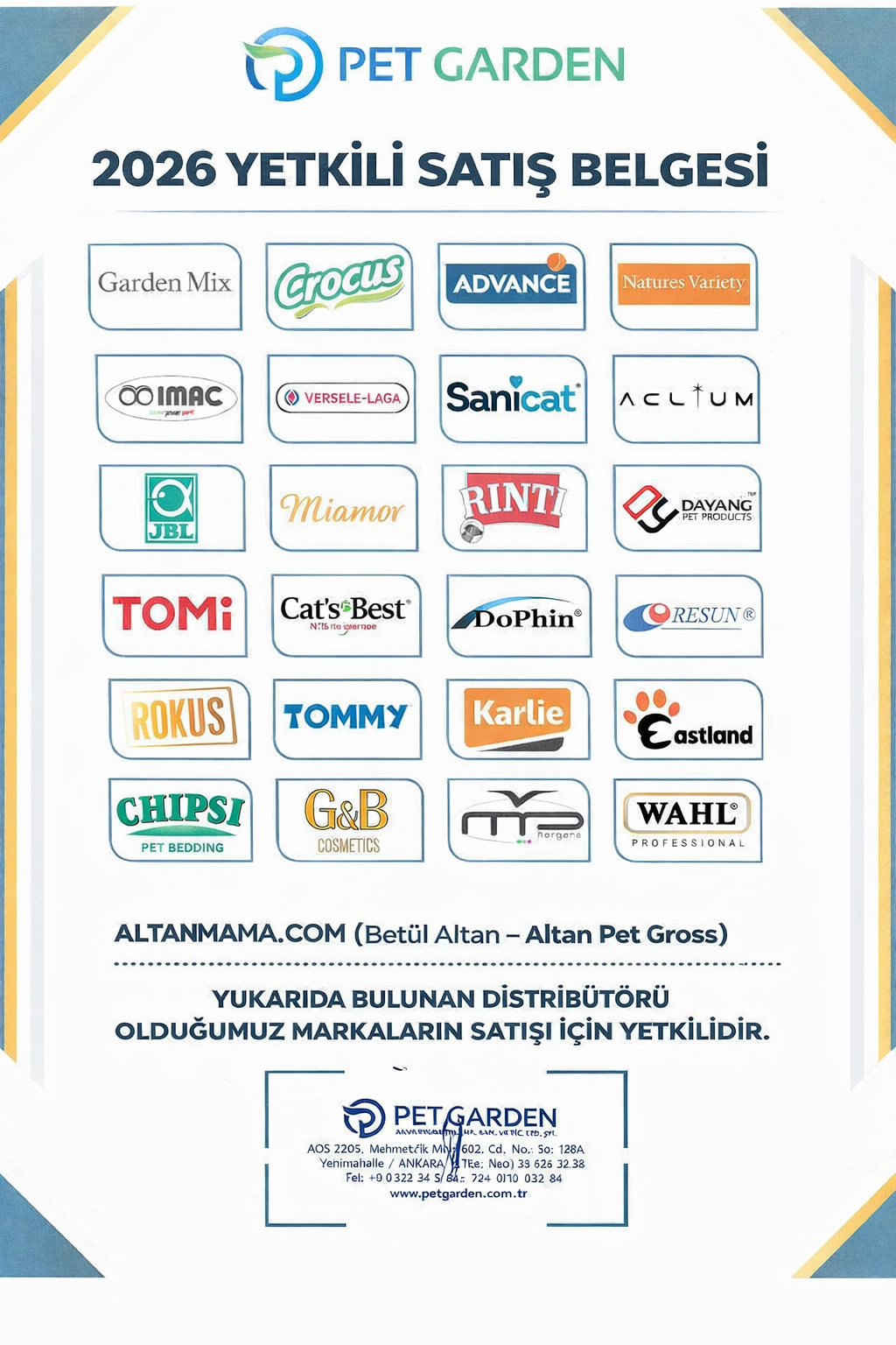 Pet Garden İth. İhr. San. Tic. Ltd. Şti.